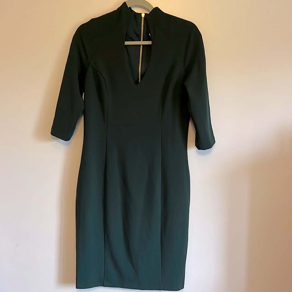 Alexia admor size 6 green professional stretch dress